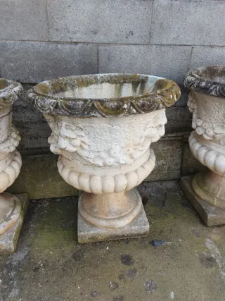 2 Vasi in cemento da Giardino