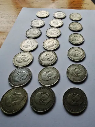 20 Monedas 100 Pesetas Franco Plata