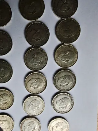 20 Monedas 100 Pesetas Franco Plata