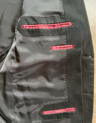 Macson Vintage Blazer Traje Americana Casual Negra