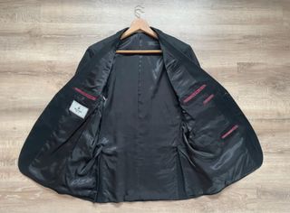 Macson Vintage Blazer Traje Americana Casual Negra