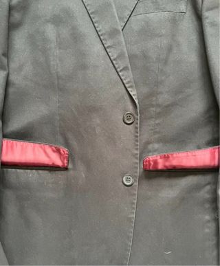 Macson Vintage Blazer Traje Americana Casual Negra