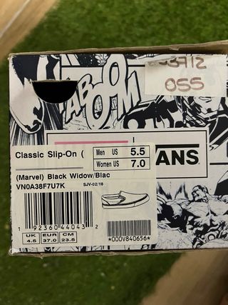 Zapatillas Vans Marvel Black Widow