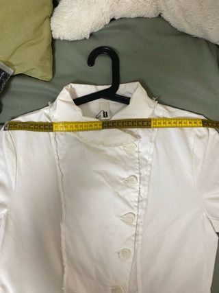 Chaqueta blanca original con botones