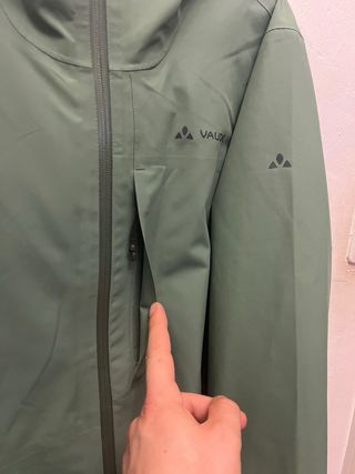 Chaqueta impermeable Vaude verde