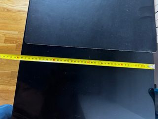 Scrivania nera 120x40 con cassetti