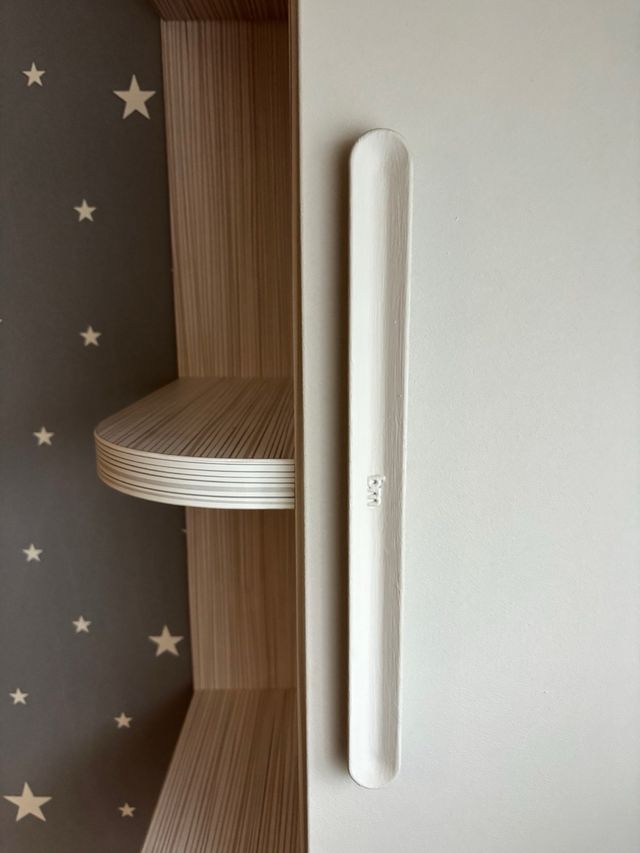 Armario Rinconera Madera Beige/Blanco