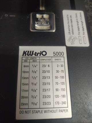 Grapadora KW-trio 5000 Alta Capacidad