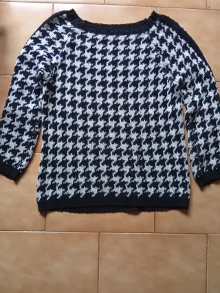 Jersey estampado pata de gallo talla S