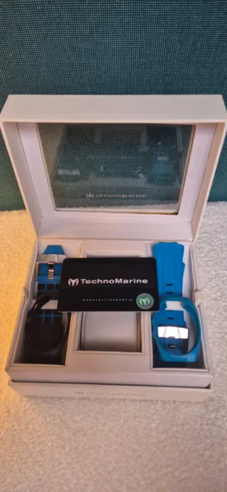 Correa y protector TechnoMarine azul