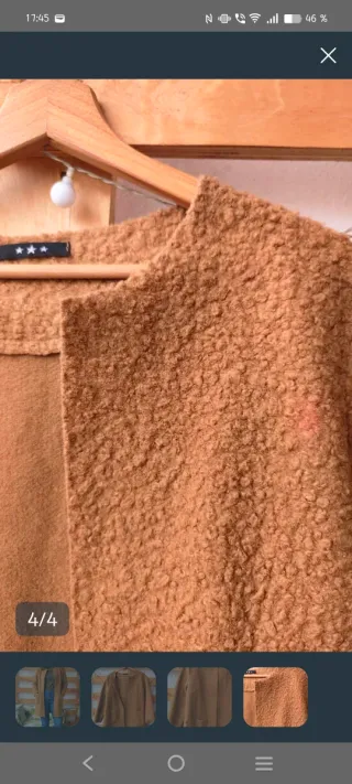 Chaqueta marrón de borreguito