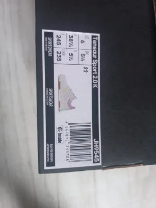 Zapatillas Adidas Blancas y Rosas Cuero