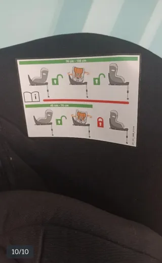 Silla de coche negra. De 0a 4 años