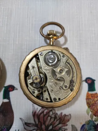 Reloj de bolsillo antiguo Abramlet Patent