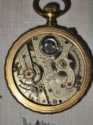 Reloj de bolsillo antiguo Abramlet Patent