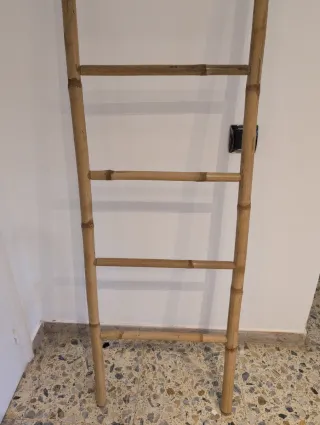 Escalera bambú 6 peldaños