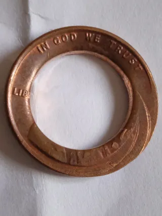 MONEDA 1 CENTAVO LINCOLN.ERROR PLANCHET.