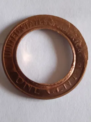 MONEDA 1 CENTAVO LINCOLN.ERROR PLANCHET.