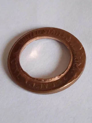 MONEDA 1 CENTAVO LINCOLN.ERROR PLANCHET.