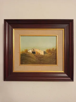 Lote 2 cuadros pintados 52x46 cm