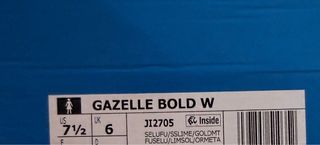 Zapatillas Adidas Gazelle Bold W Rosa y Verde - 39