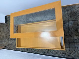 Mesa de centro madera y cristal