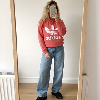 Sudadera Adidas Originals Trefoil Rosa Coral