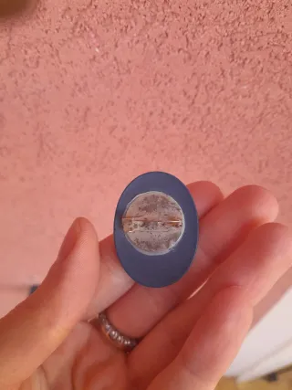 2 spille vintage cammeo resina