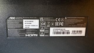 AOC Q27G3XMN 27" QHD 180Hz VA Mini LED HDR1000 1ms