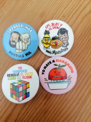 Lote 4 Chapas Retro El Jueves