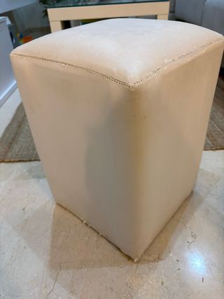 Puf Beige Pelle Sintetica