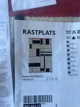 Alfombra Ikea Rastplats Lana. Sin estrenar