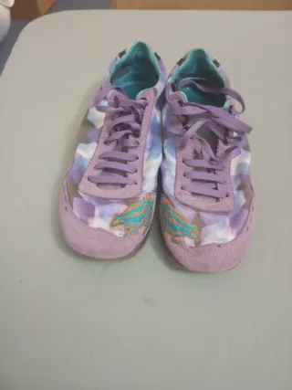 Zapatillas deportivas rosas y moradas talla 37