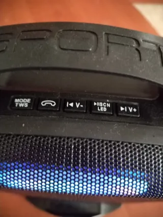 Altavoz Fenton Bluetooth Luces LED Potente