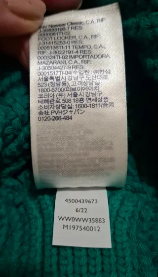 Maglione Tommy Hilfiger Verde Donna L