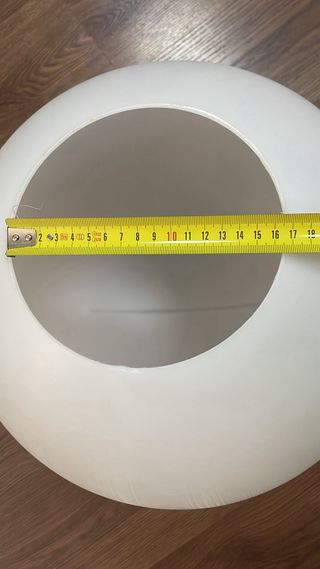 Globo de farola blanco