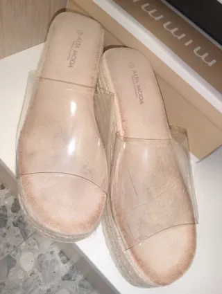 Sandalias Alta Moda Beige