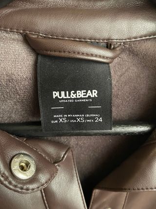 Chaqueta mujer efecto cuero Pull&Bear  TallaXS