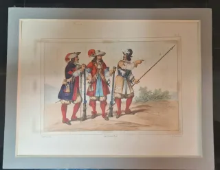 2 cromolitografías mediados S.XIX con passpartout.