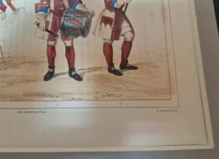 2 cromolitografías mediados S.XIX con passpartout.