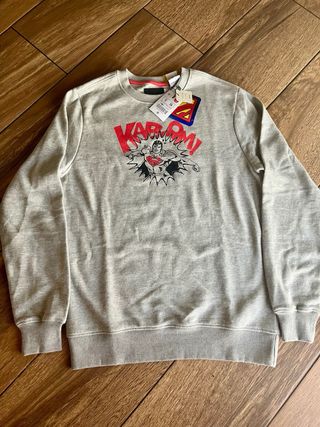 Sudadera Superman Gris Talla S