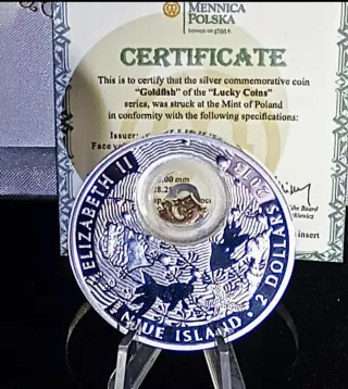 Niue 2 Dollari Carpa Dorata 2013 Proof