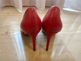 Zapatos de tacón rosa Zara