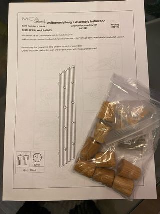 Appendiabiti in legno con stecche