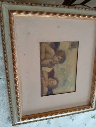 Lote 2 Cuadros Vintage Ángeles