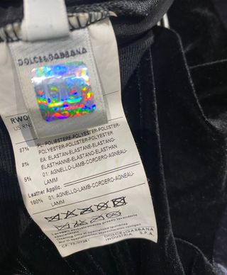 Sudadera con capucha de terciopelo D&G