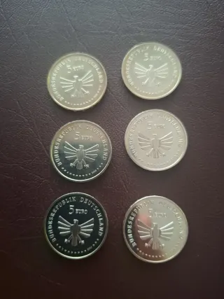 5 Euros Alemania Monedas Insectos