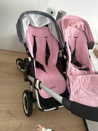Carrito Bugaboo Doble Rosa