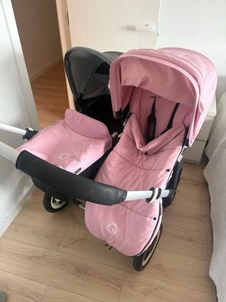 Carrito Bugaboo Doble Rosa