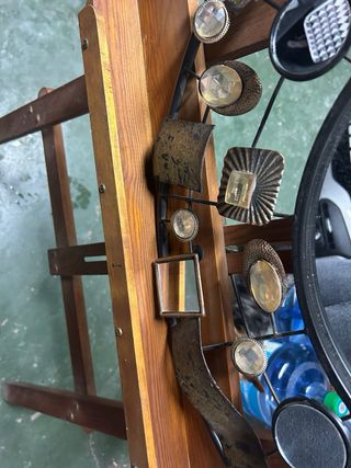 Espejo decorativo metal y cristal